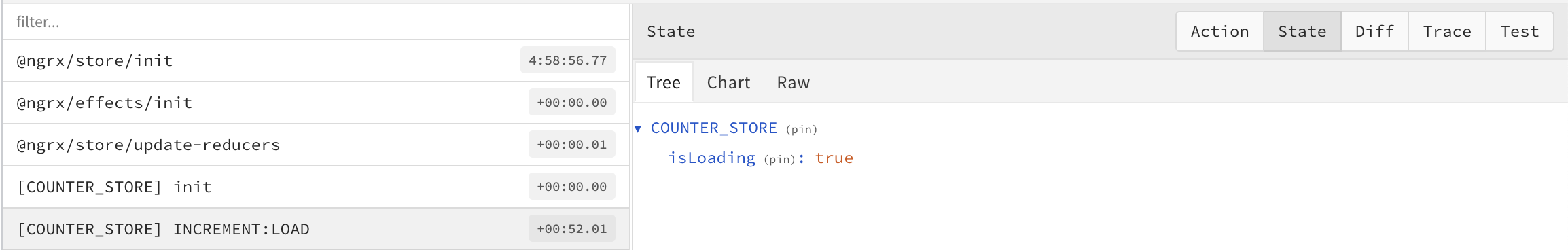 Loading store while the effect is running